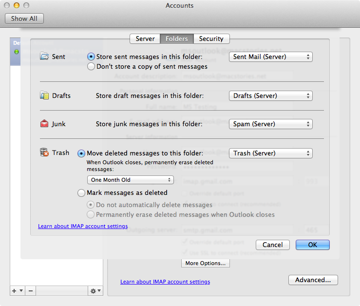 use gmail with outlook for mac